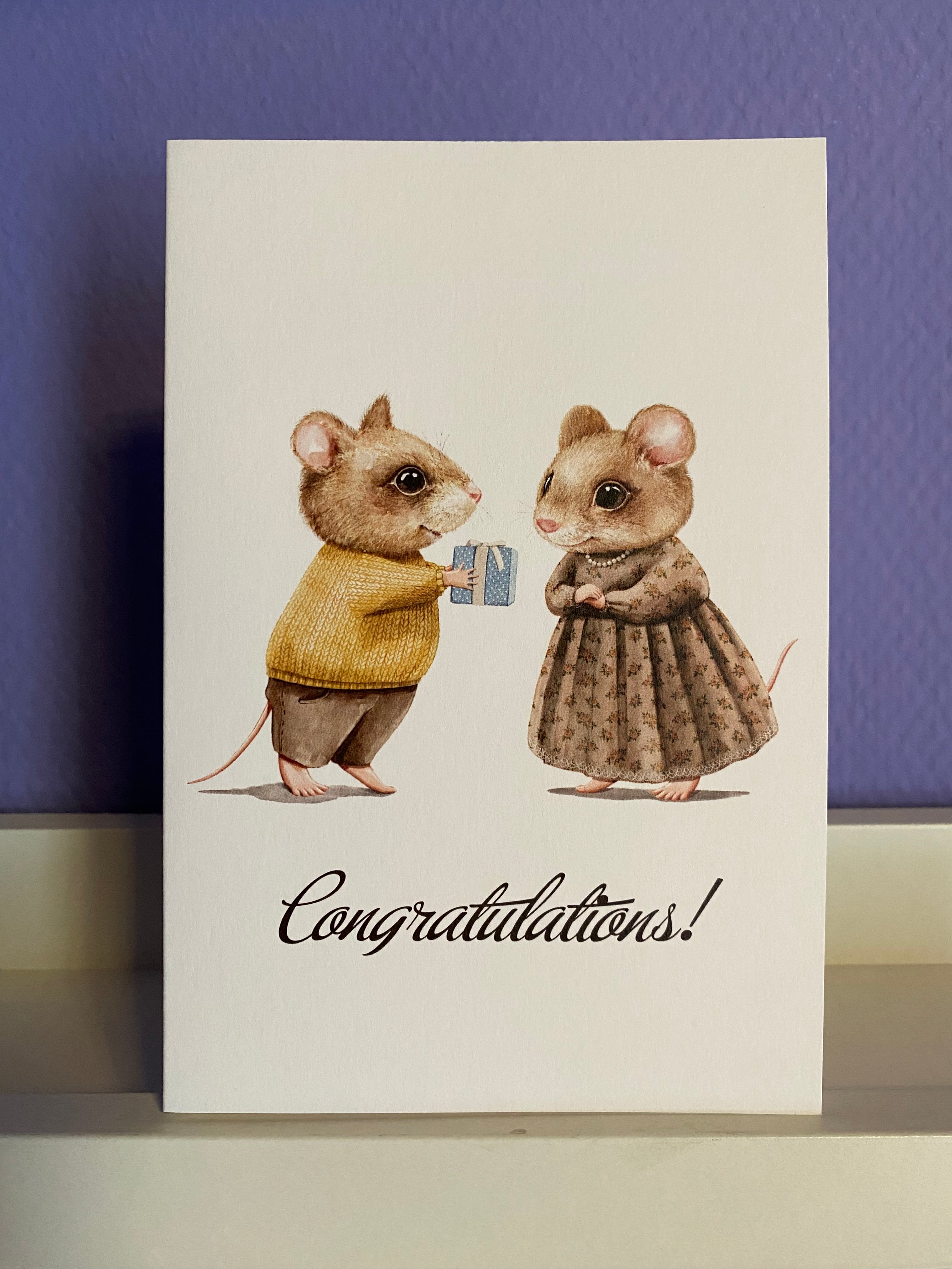 Congratulations! Greeting card - Olleke Wizarding Shop Amsterdam