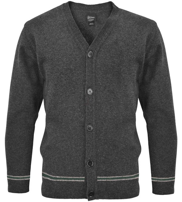 Slytherin V-Neck School Cardigan - Olleke Wizarding Shop Amsterdam