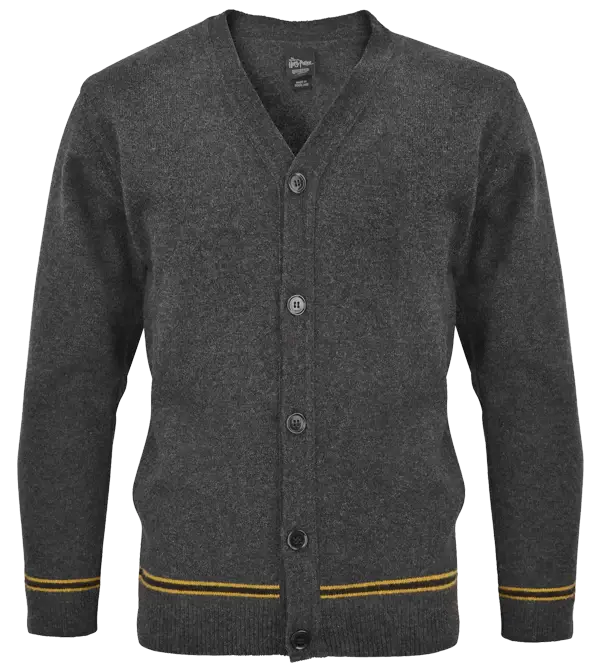 Hufflepuff V-Neck School Cardigan - Olleke Wizarding Shop Amsterdam