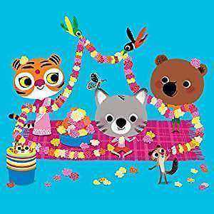 Picnic Flower Garland Blank Mouk Greeting Card - Olleke Wizarding Shop Amsterdam Brugge London