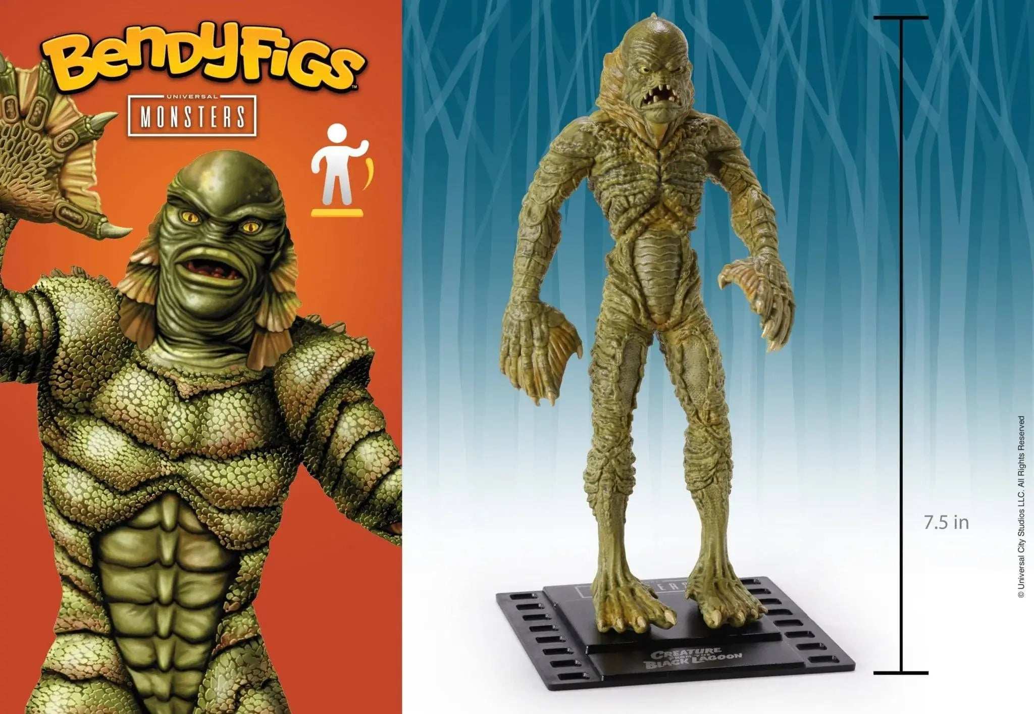 Universal Bendyfigs Bendable Figure Creature from the Black Lagoon - Olleke Wizarding Shop Amsterdam Brugge London