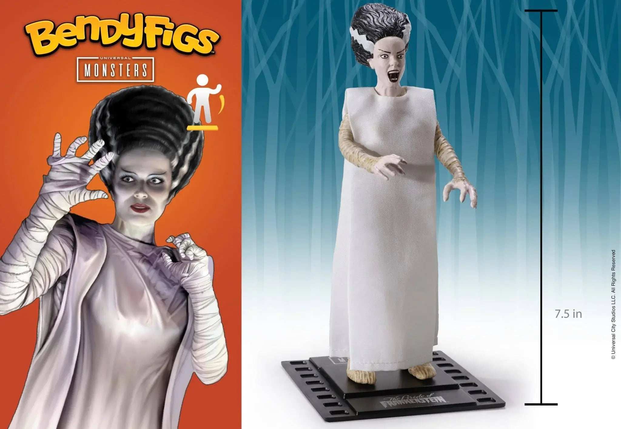 Universal Bendyfigs Bendable Figure Bride of Frankenstein - Olleke Wizarding Shop Amsterdam Brugge London