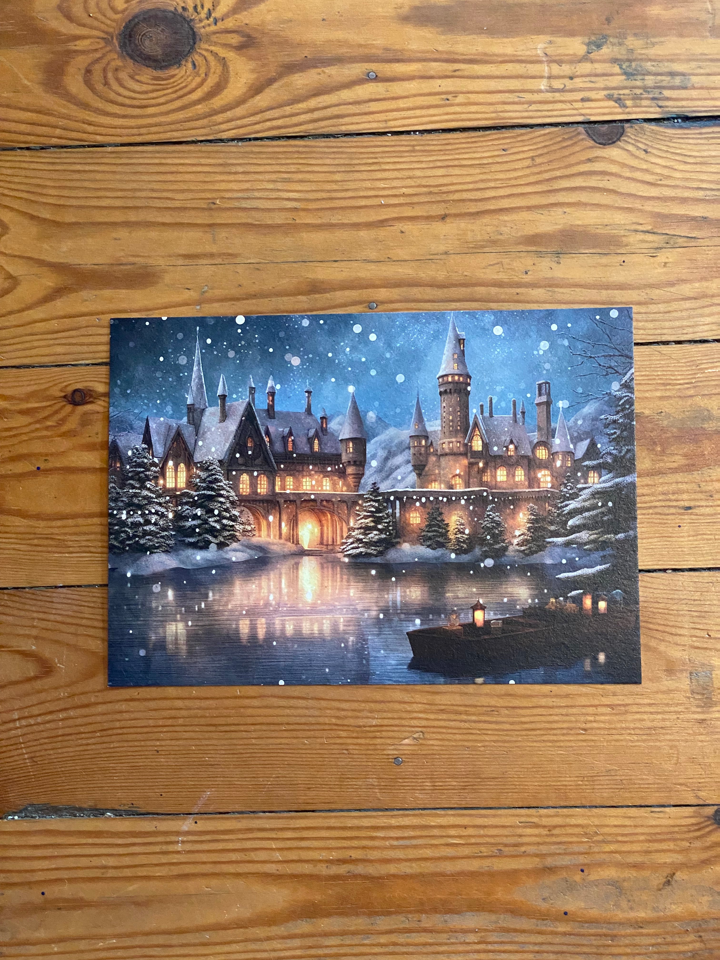 Hogwarts Night Art Print - Olleke Wizarding Shop Amsterdam