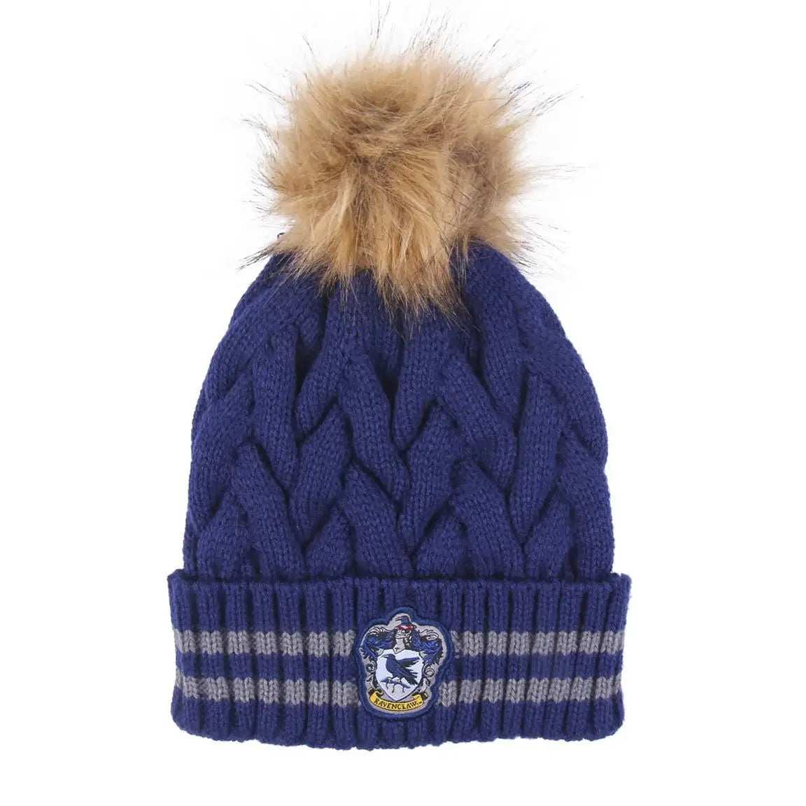 Harry Potter hat tricot pom pom Ravenclaw - Olleke Wizarding Shop Amsterdam