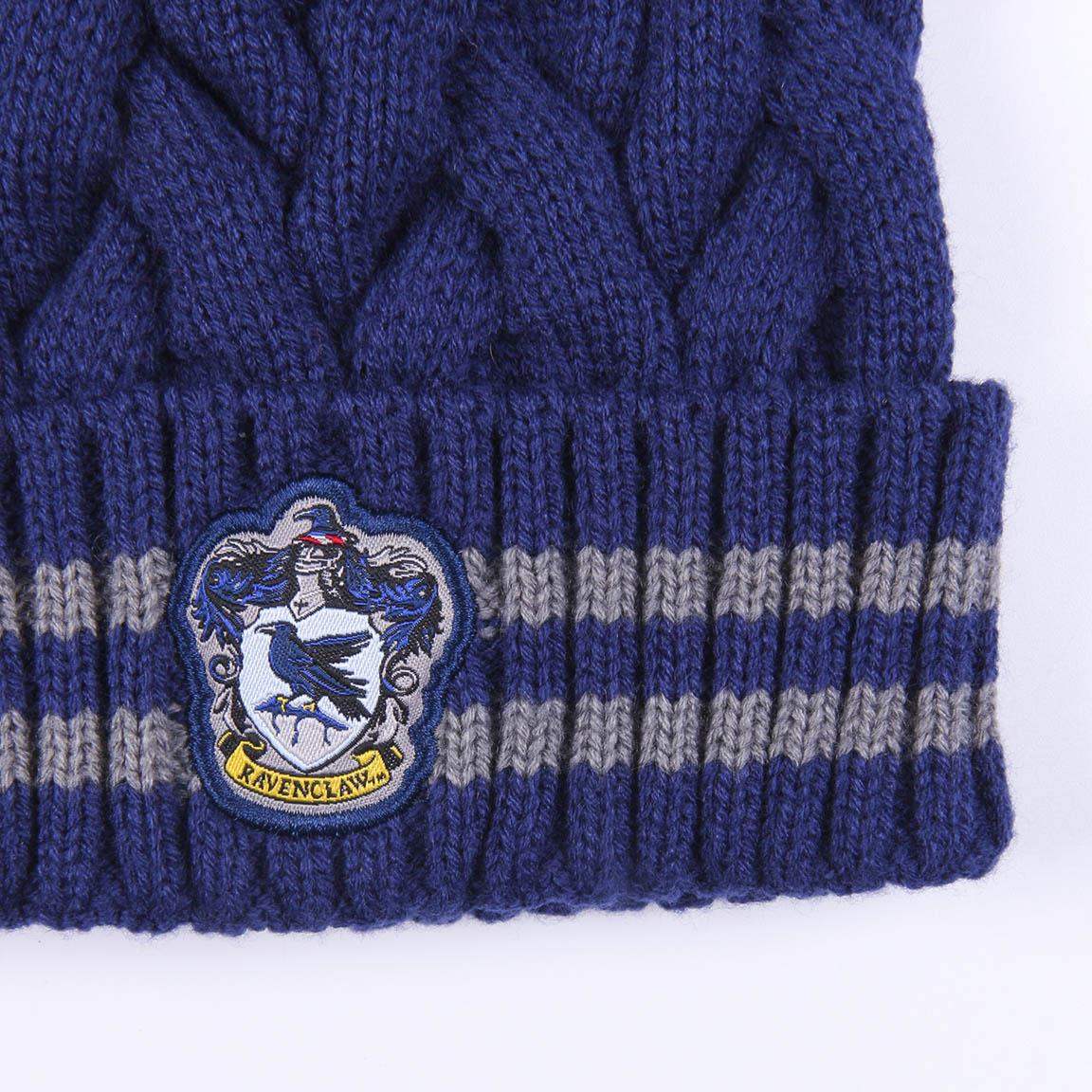 Harry Potter hat tricot pom pom Ravenclaw - Olleke Wizarding Shop Amsterdam