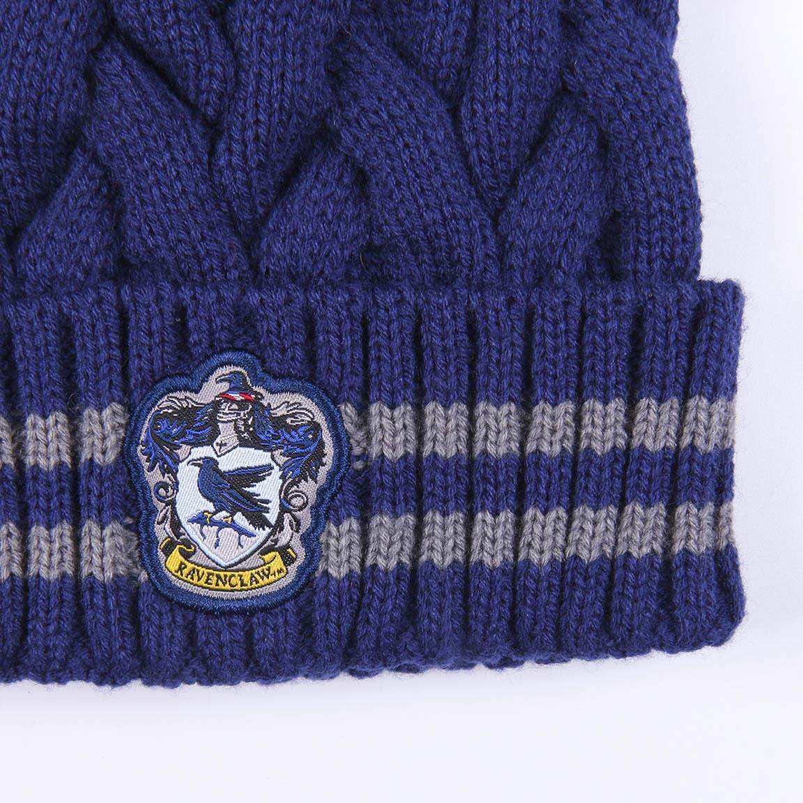 Harry Potter hat tricot pom pom Ravenclaw - Olleke Wizarding Shop Amsterdam