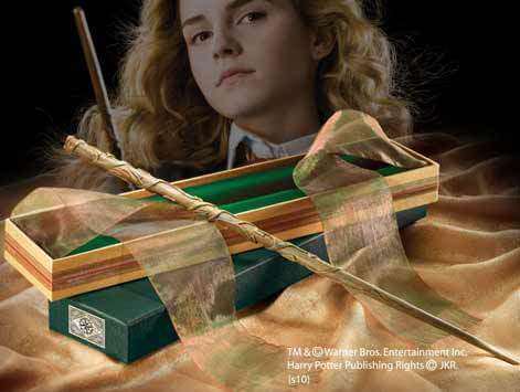Hermione Wand in Ollivanders Box - Olleke Wizarding Shop Amsterdam Brugge London