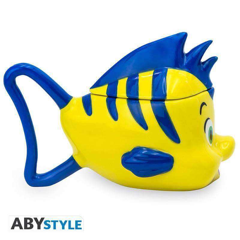 Disney Little Mermaid Mug 3D Flounder Mug - Olleke Wizarding Shop Amsterdam Brugge London