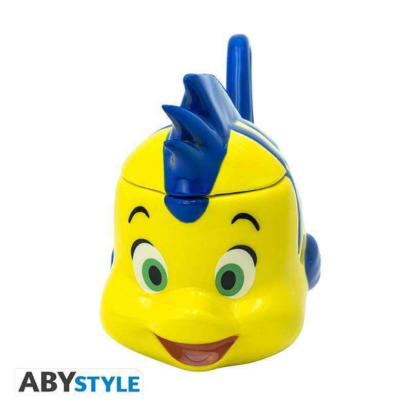 Disney Little Mermaid Mug 3D Flounder Mug - Olleke Wizarding Shop Amsterdam Brugge London