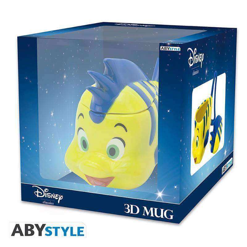 Disney Little Mermaid Mug 3D Flounder Mug - Olleke Wizarding Shop Amsterdam Brugge London