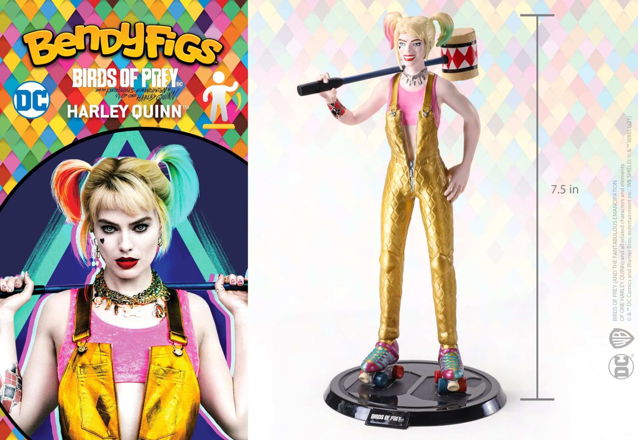 Harley Quinn Birds of Prey Bendable Figure - Olleke Wizarding Shop Amsterdam Brugge London