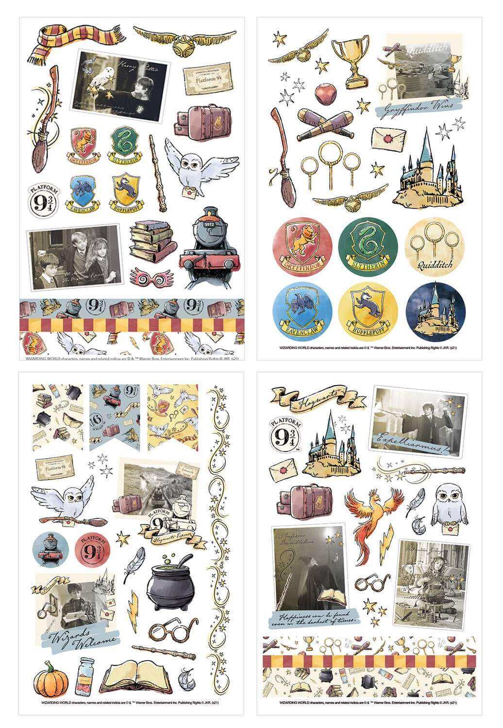 Harry Potter Classic Sticker Pack - Olleke Wizarding Shop Amsterdam Brugge London