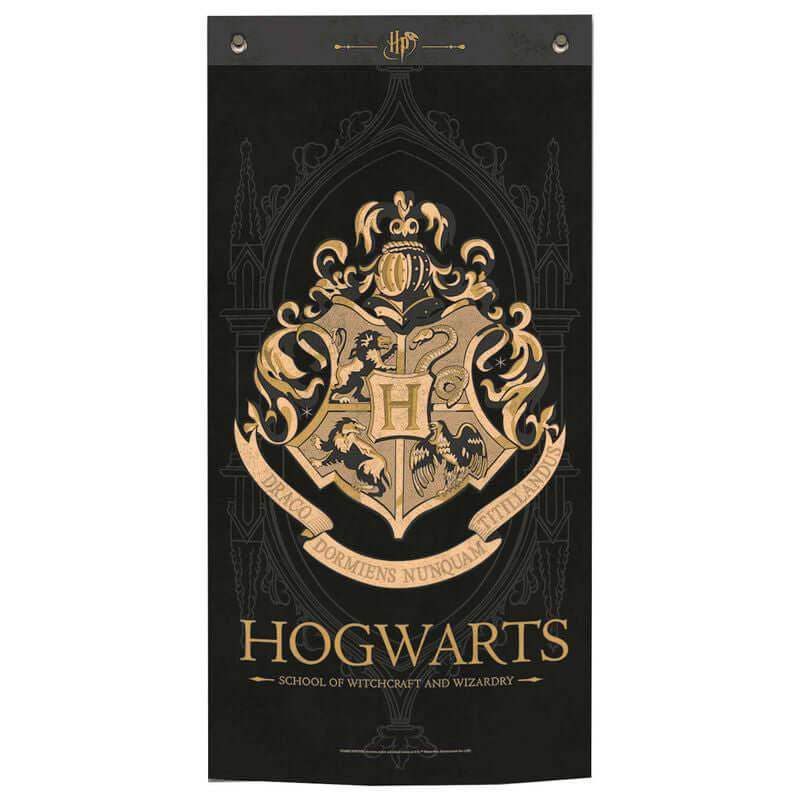 Harry Potter Hogwarts black wall banner - Olleke Wizarding Shop Amsterdam Brugge London