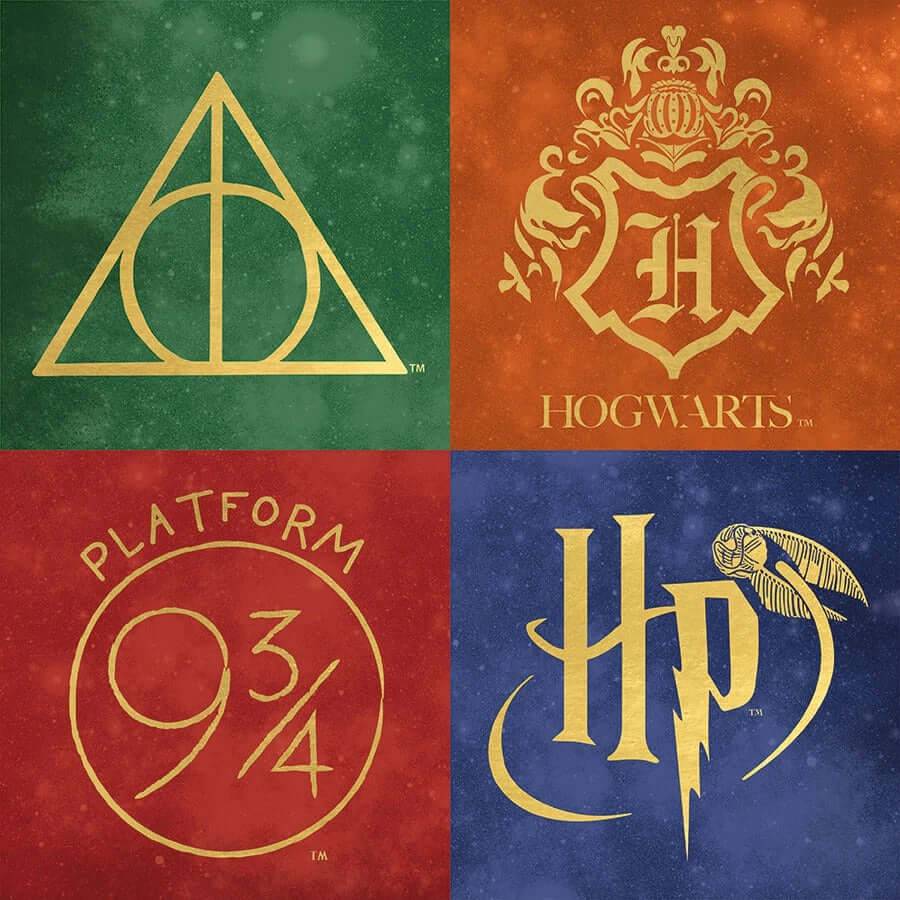 Harry Potter Icons Double Sided Embellished Paper - Olleke Wizarding Shop Amsterdam Brugge London