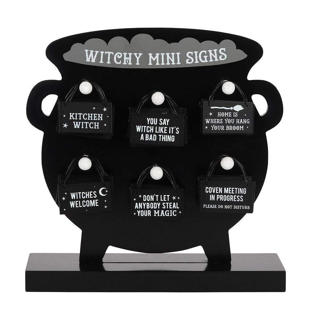 Witchy Hanging Mini Signs - Olleke Wizarding Shop Amsterdam Brugge London