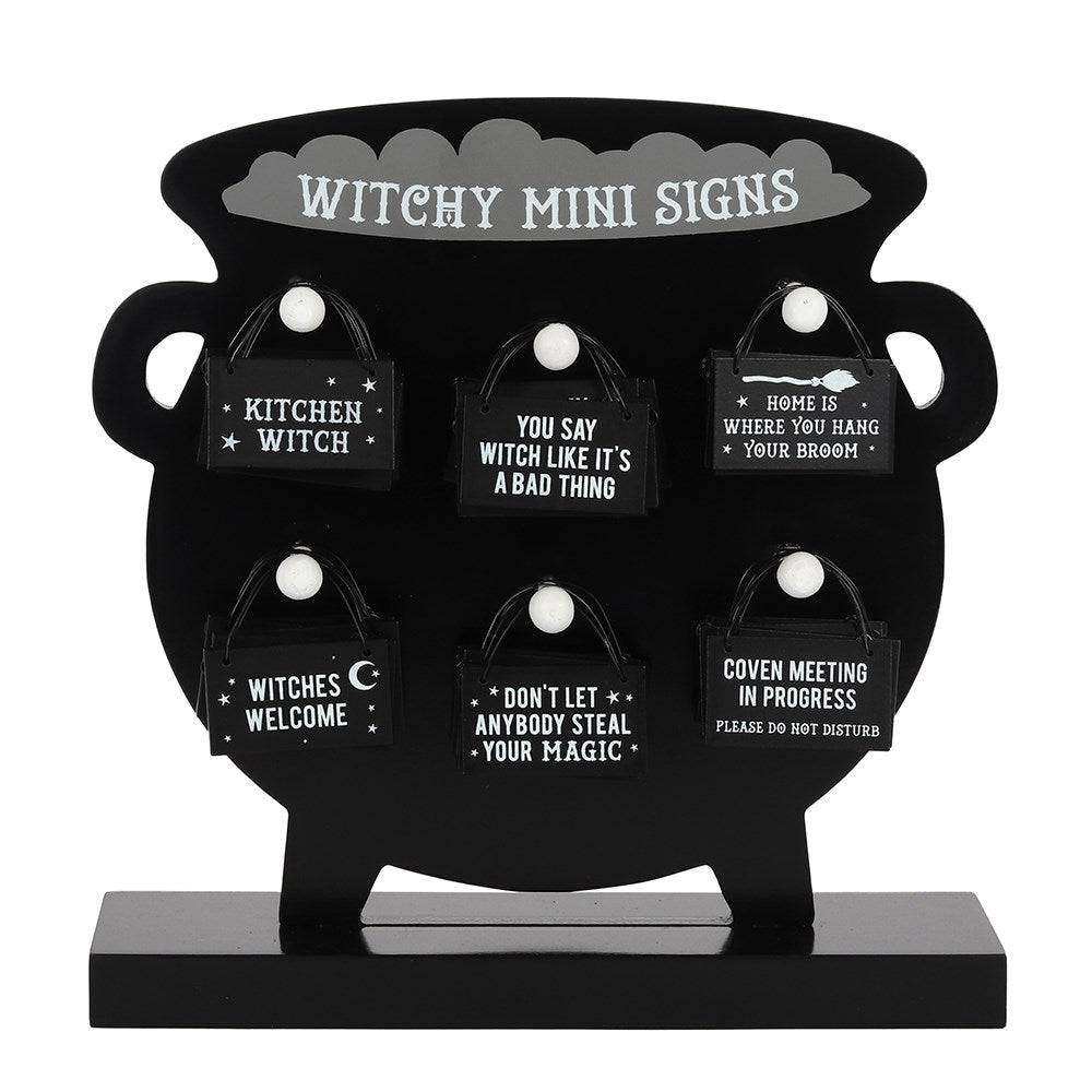 Witchy Hanging Mini Signs - Olleke Wizarding Shop Amsterdam Brugge London
