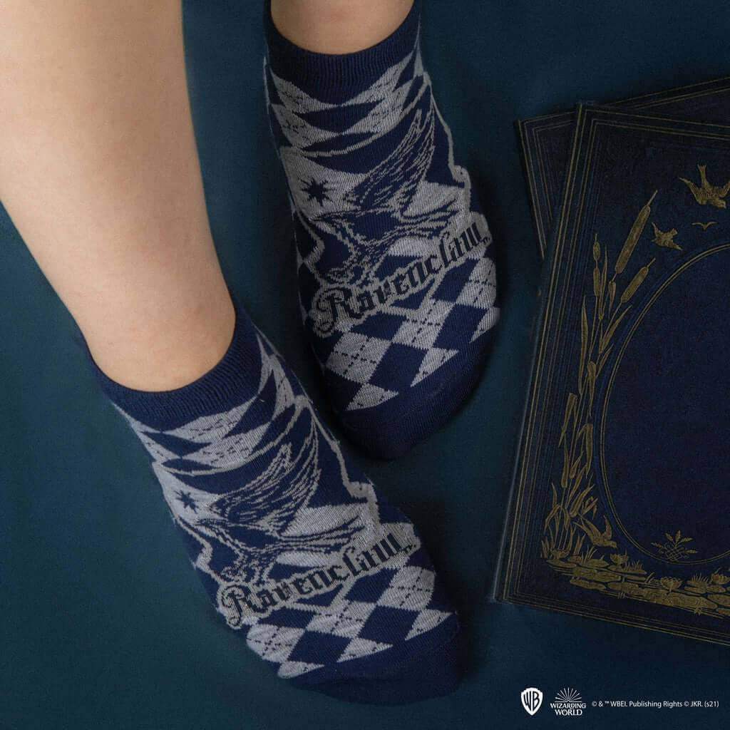 Harry Potter Set of 3 Ankle Socks - Ravenclaw - Olleke Wizarding Shop Amsterdam Brugge London