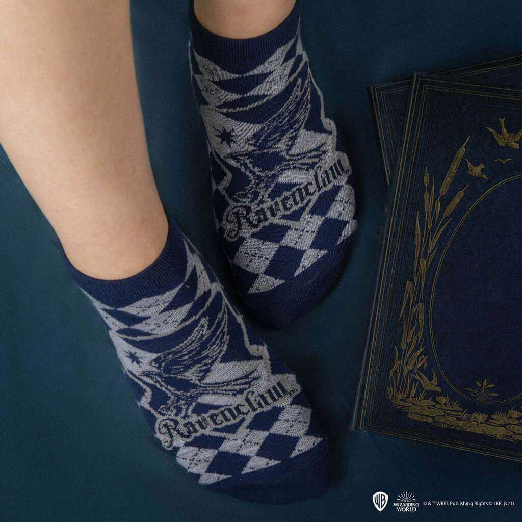 Harry Potter Set of 3 Ankle Socks - Ravenclaw - Olleke Wizarding Shop Amsterdam Brugge London
