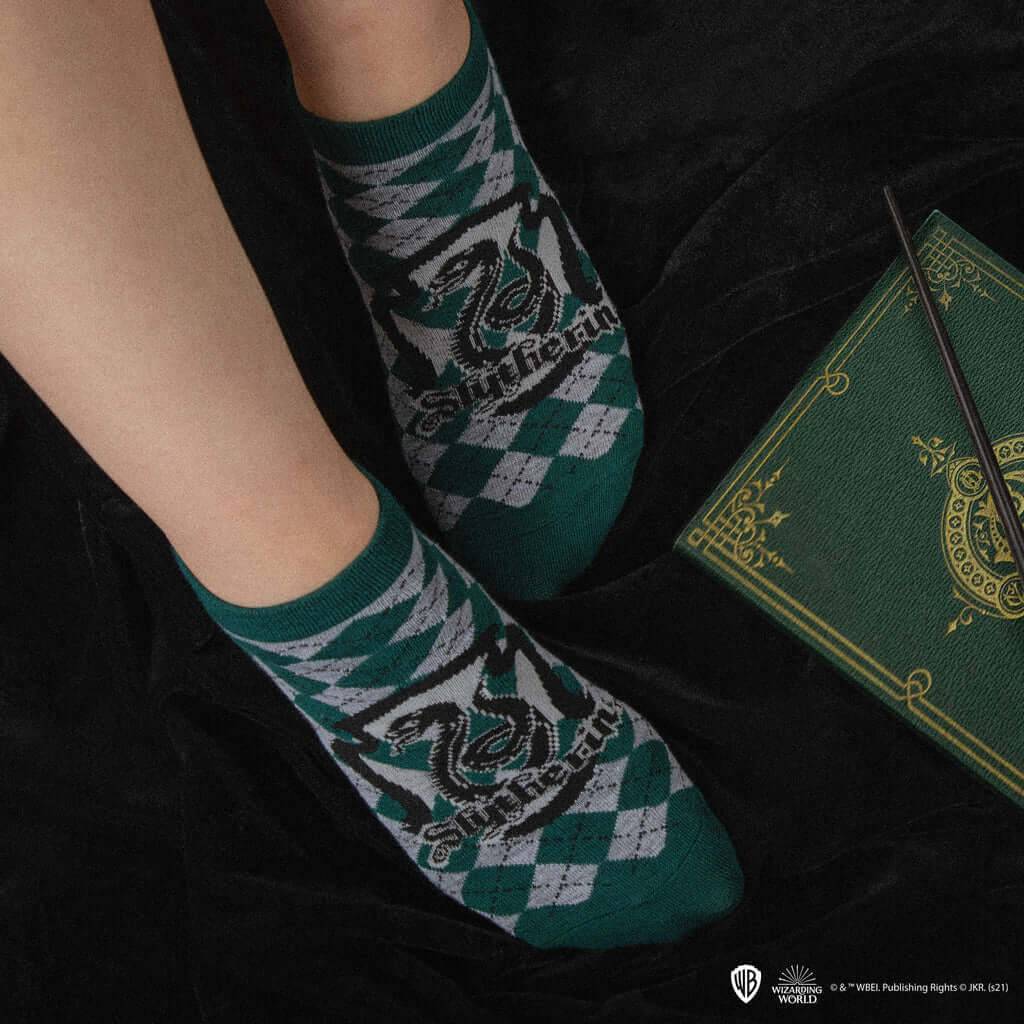 Harry Potter Set of 3 Ankle Socks - Slytherin - Olleke Wizarding Shop Amsterdam Brugge London