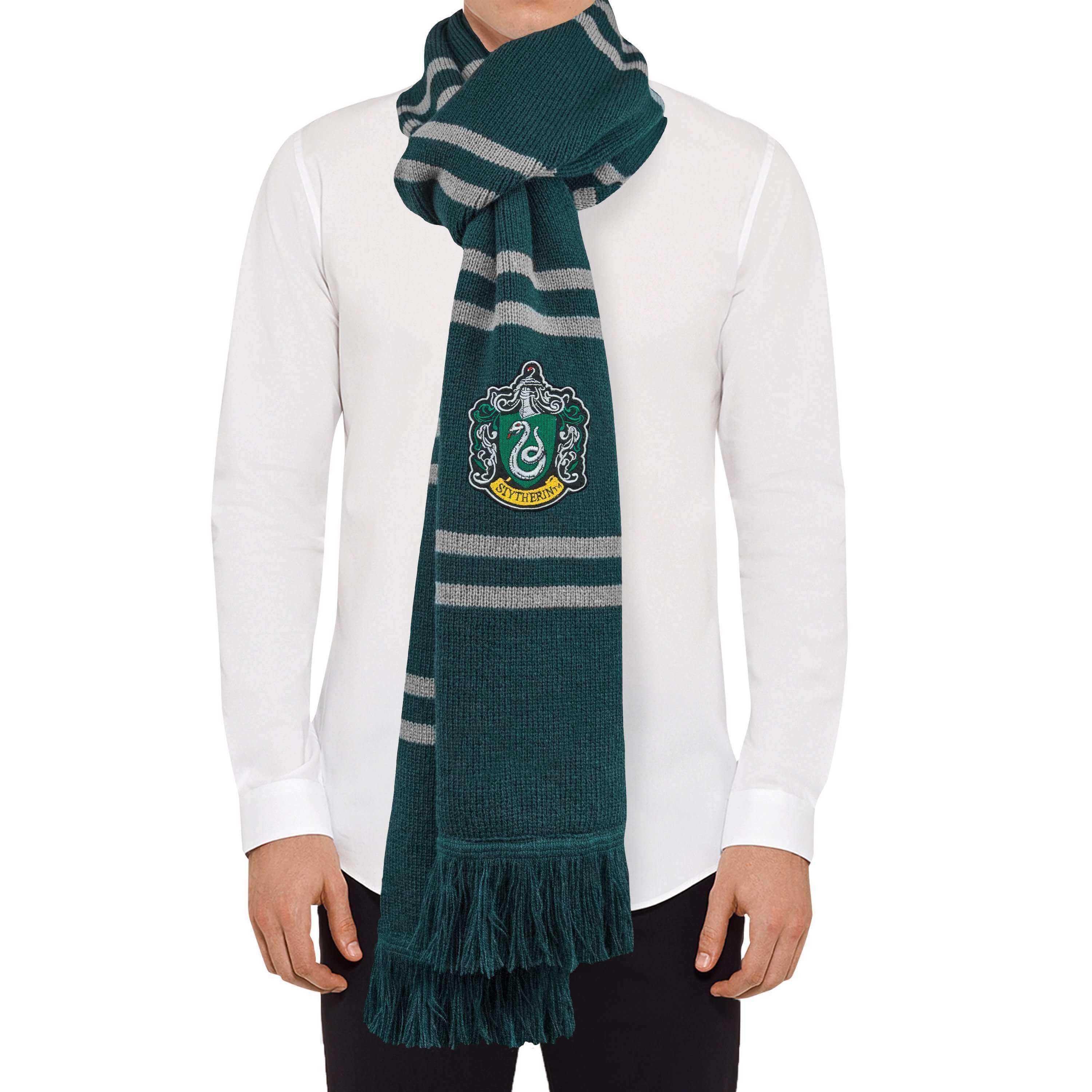 Harry Potter Slytherin Scarf - Deluxe Edition - Olleke Wizarding Shop Amsterdam Brugge London