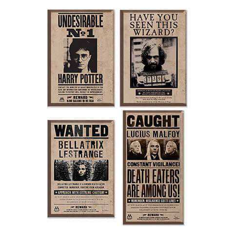 Harry Potter Wanted Signs Magnets - Olleke Wizarding Shop Amsterdam Brugge London