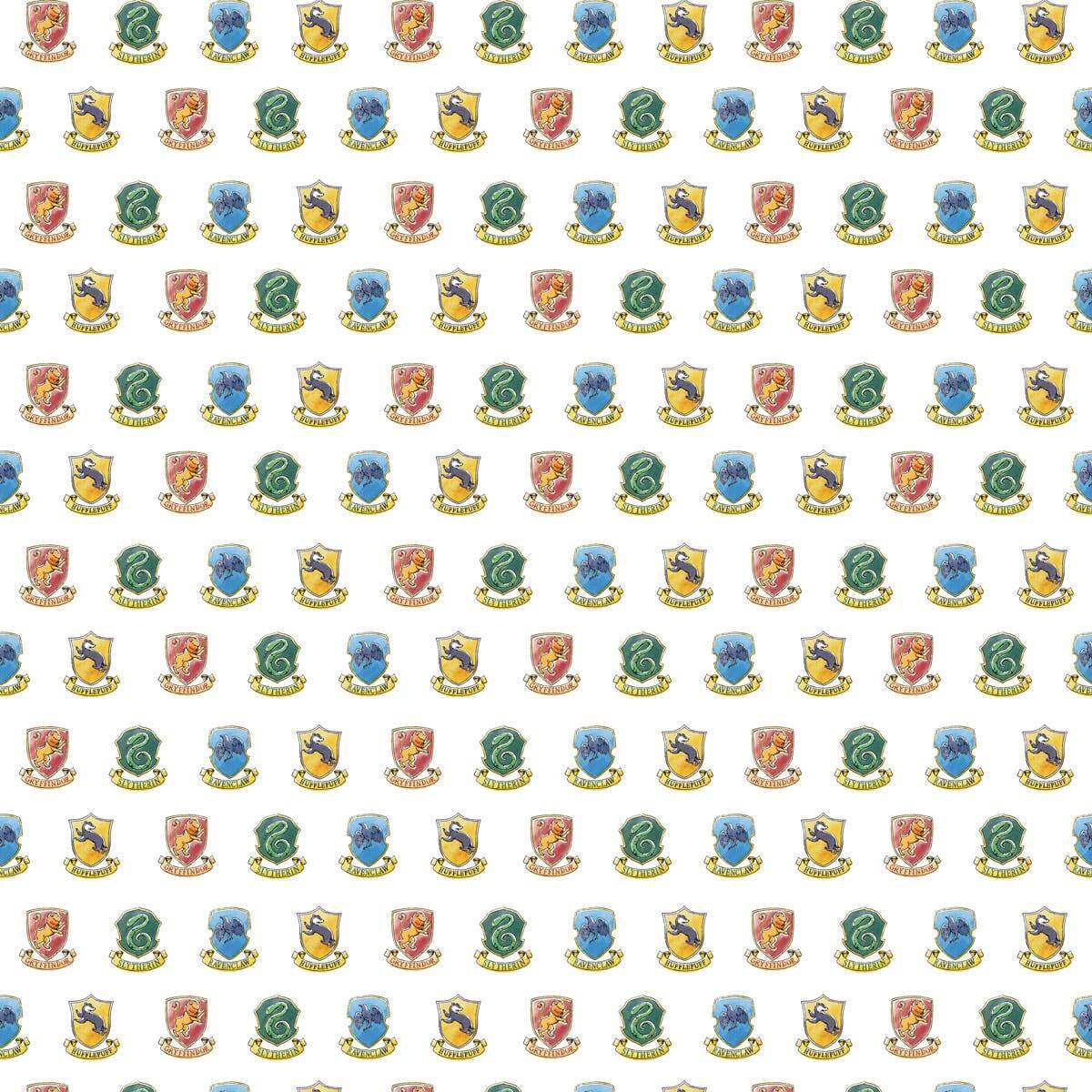 Harry Potter Watercolor House Crests Double Sided Embellished Paper - Olleke Wizarding Shop Amsterdam Brugge London