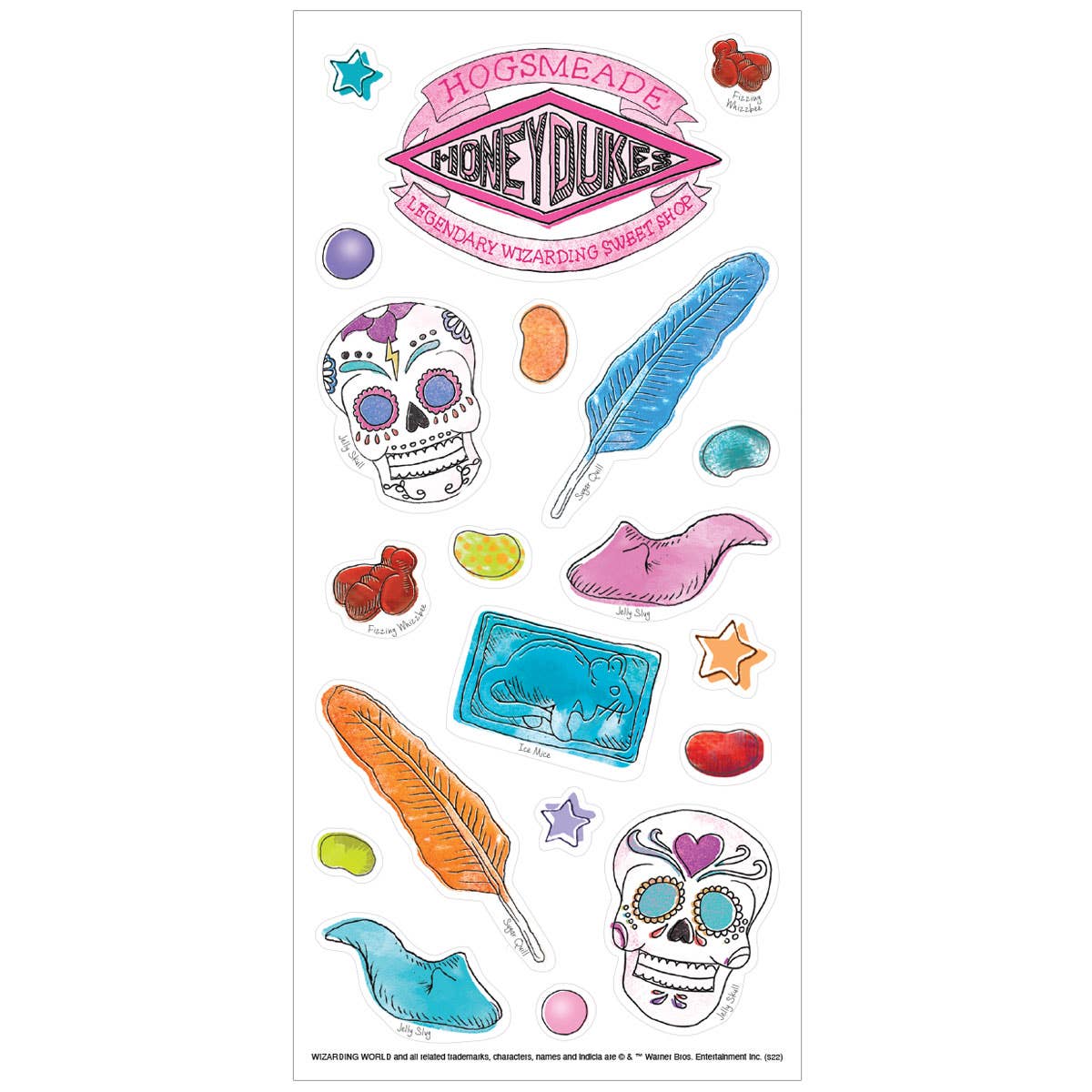Harry Potter Stickers - Honeydukes (Berry Scented) - Olleke Wizarding Shop Amsterdam Brugge London