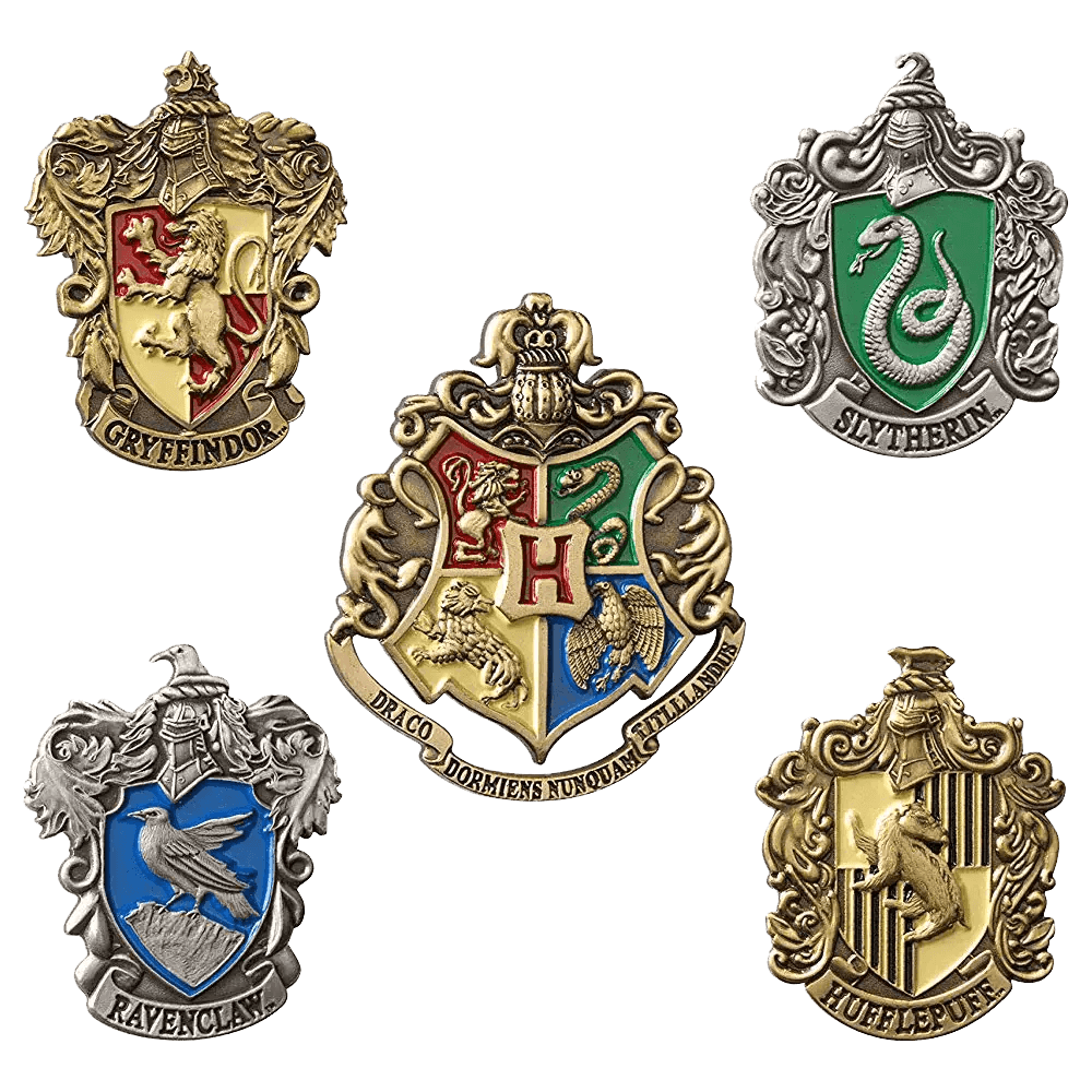 Hogwarts House Pins - Olleke Wizarding Shop Amsterdam Brugge London