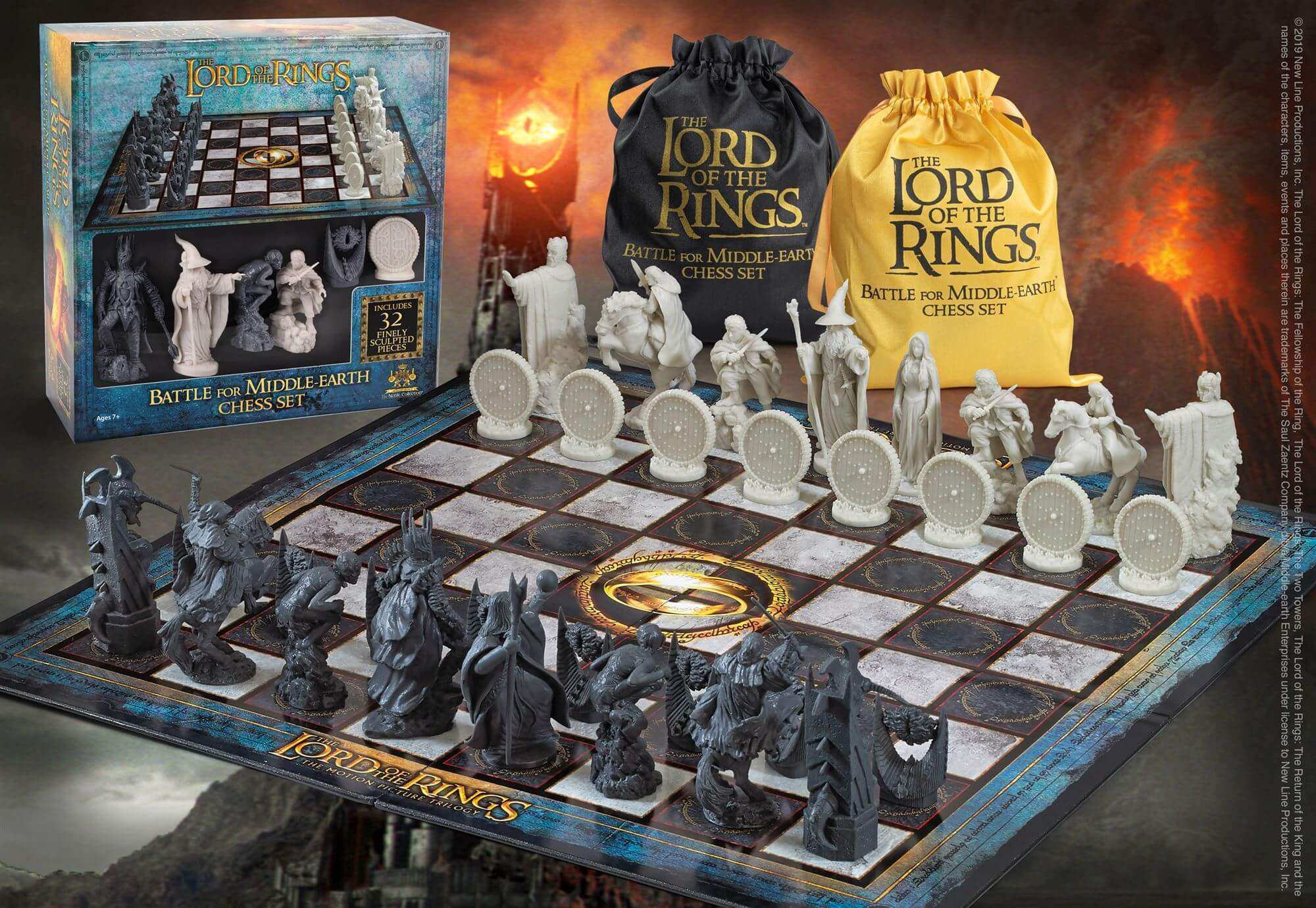 Lord of the rings Chess Set: Battle for Middle-Earth - Olleke Wizarding Shop Amsterdam Brugge London