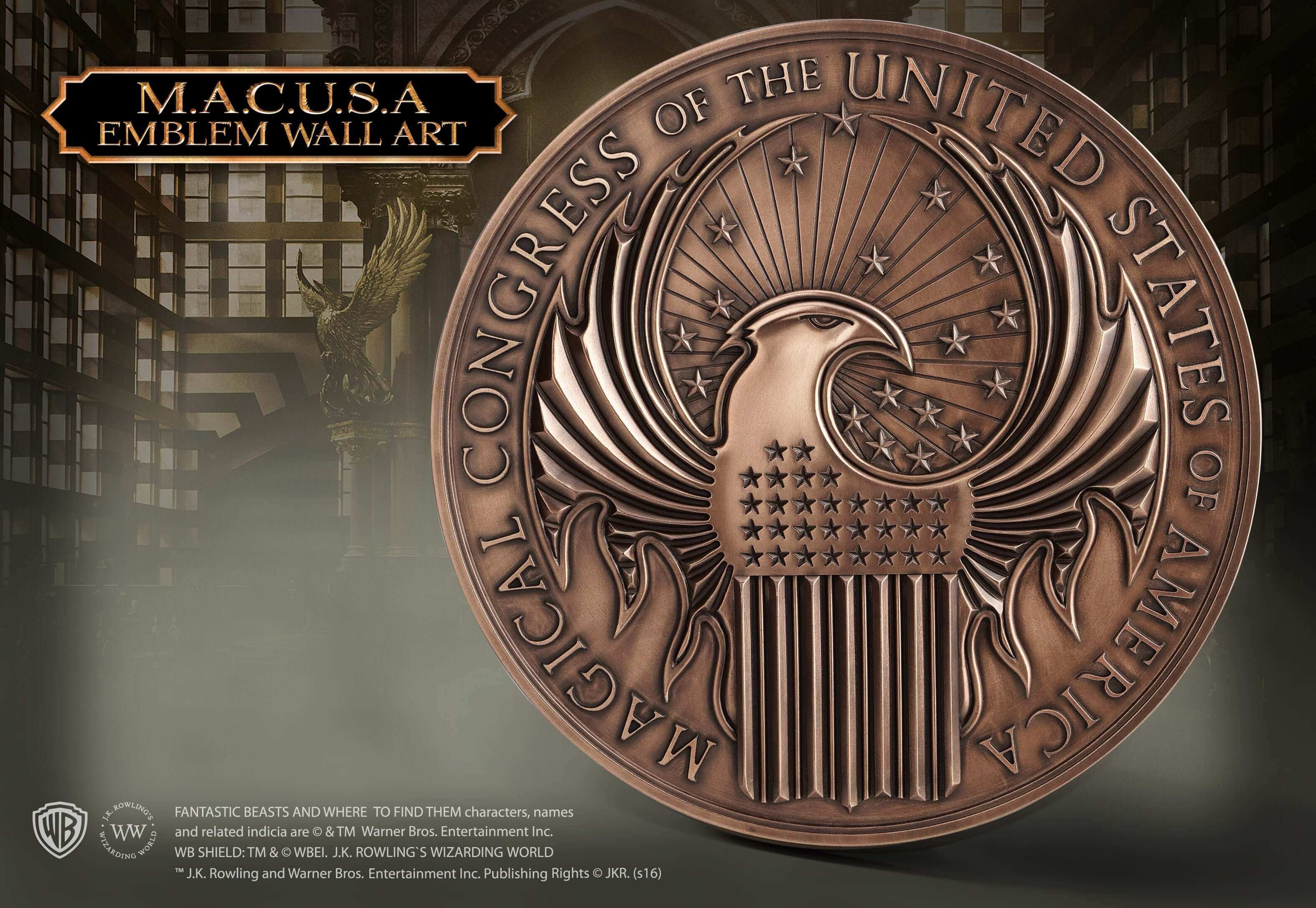 MACUSA Emblem Wall Art - Olleke Wizarding Shop Amsterdam Brugge London