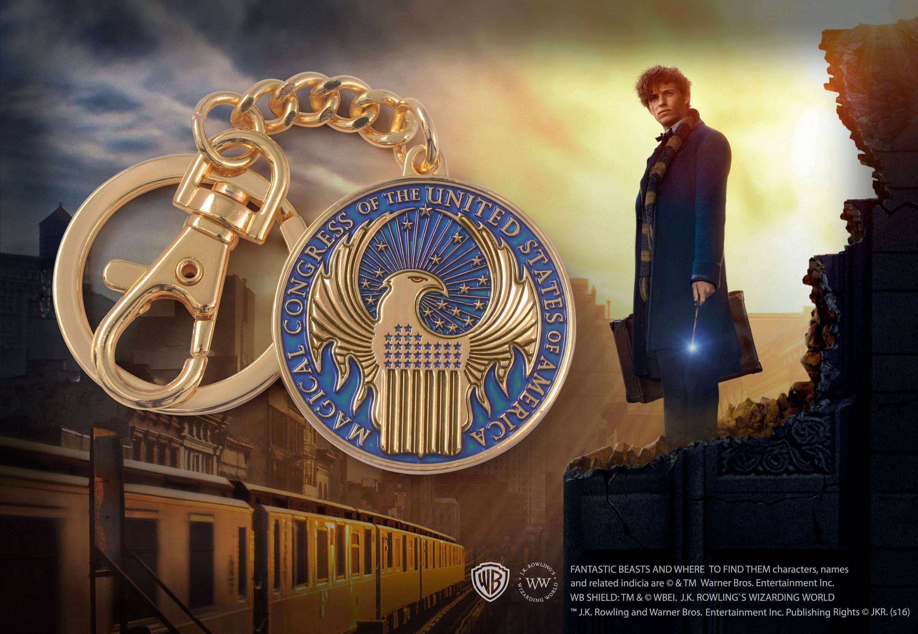 MACUSA Keychain - Olleke Wizarding Shop Amsterdam Brugge London