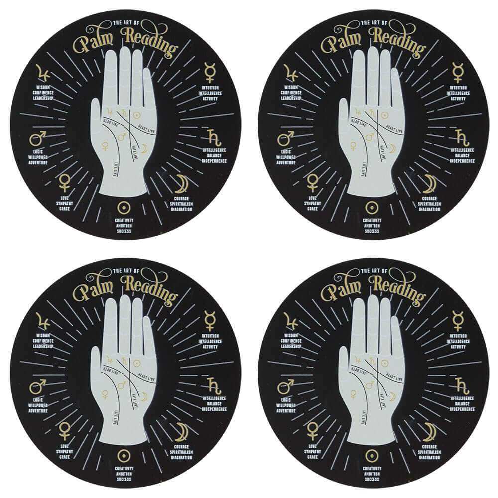 Palm Reading Coaster Set - Olleke Wizarding Shop Amsterdam Brugge London