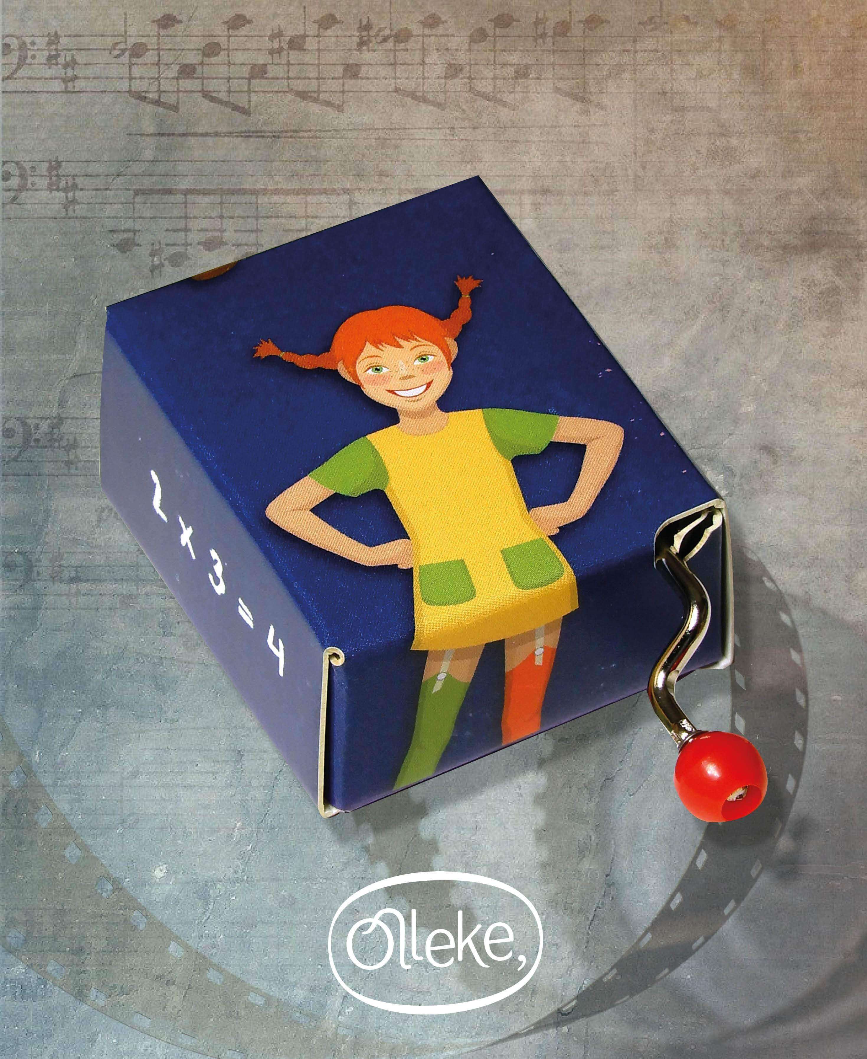 Pippi Longstocking Hand Crank Music Box - Olleke Wizarding Shop Amsterdam Brugge London