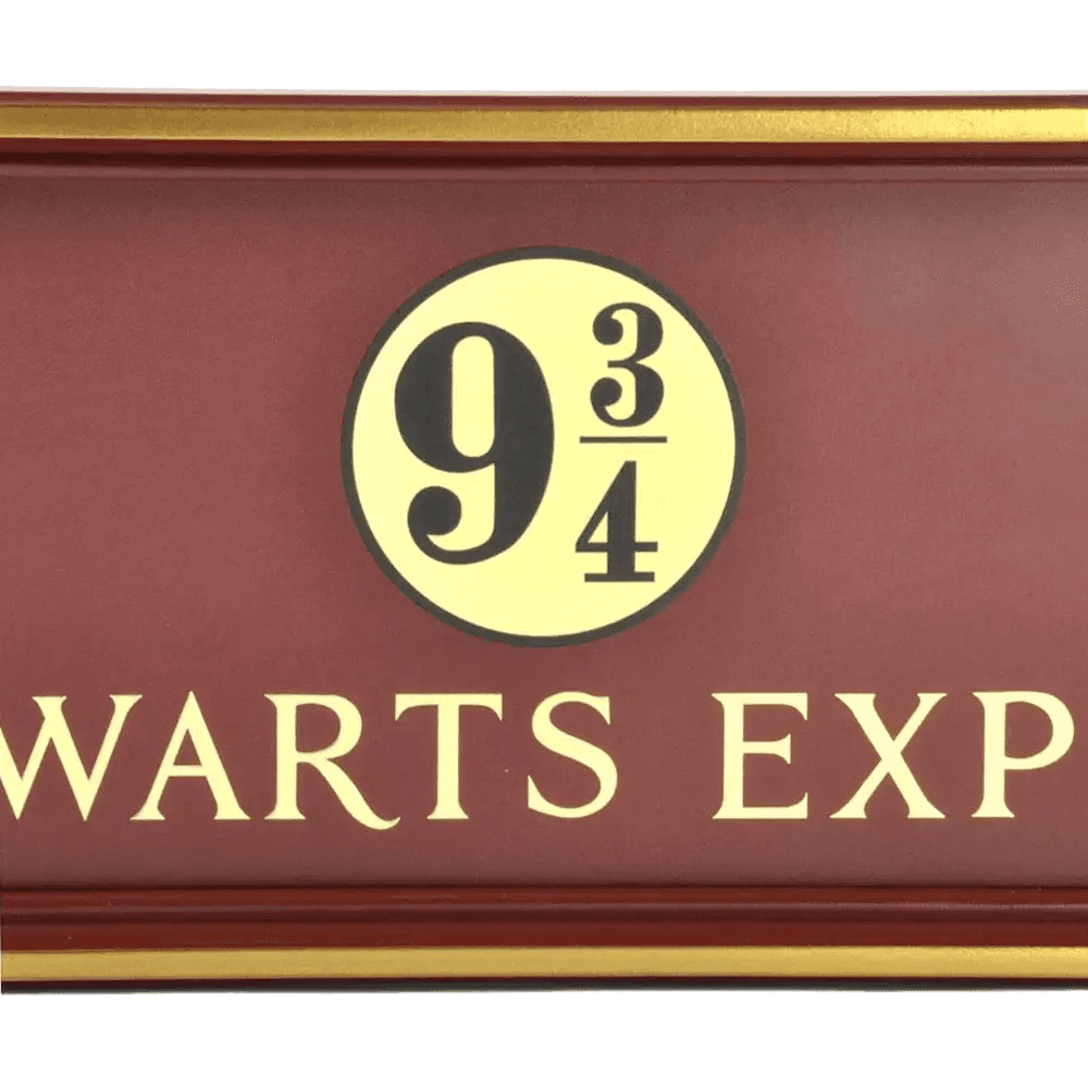 Platform 9 3/4 Sign - Olleke Wizarding Shop Amsterdam Brugge London