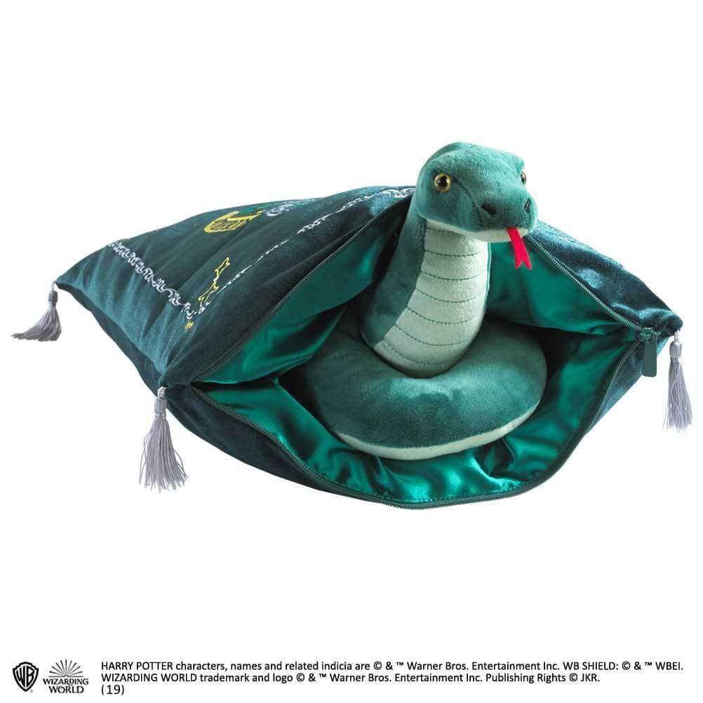 Plush Slytherin House Mascot & Cushion - Olleke Wizarding Shop Amsterdam Brugge London