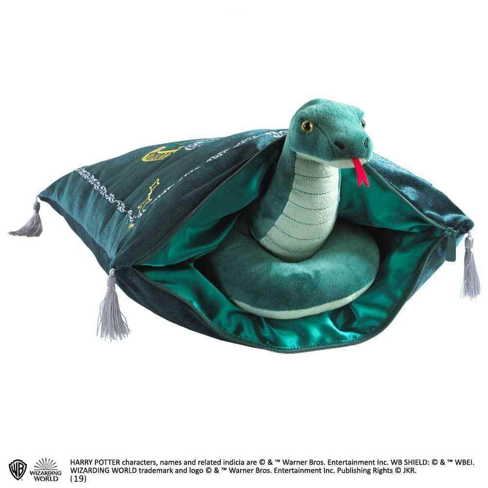 Plush Slytherin House Mascot & Cushion - Olleke Wizarding Shop Amsterdam Brugge London
