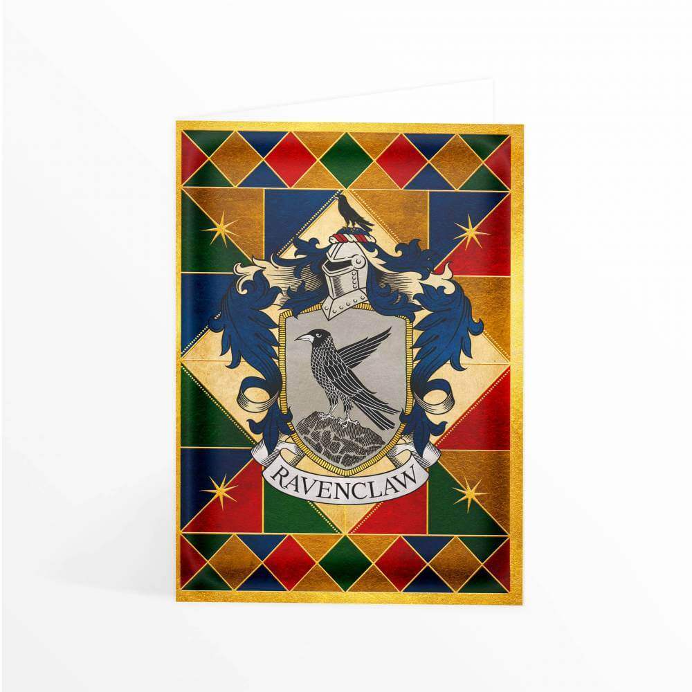 Ravenclaw Crest Foiled Notecard - Olleke Wizarding Shop Amsterdam Brugge London