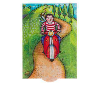 Scooter slide card - Olleke Wizarding Shop Amsterdam Brugge London