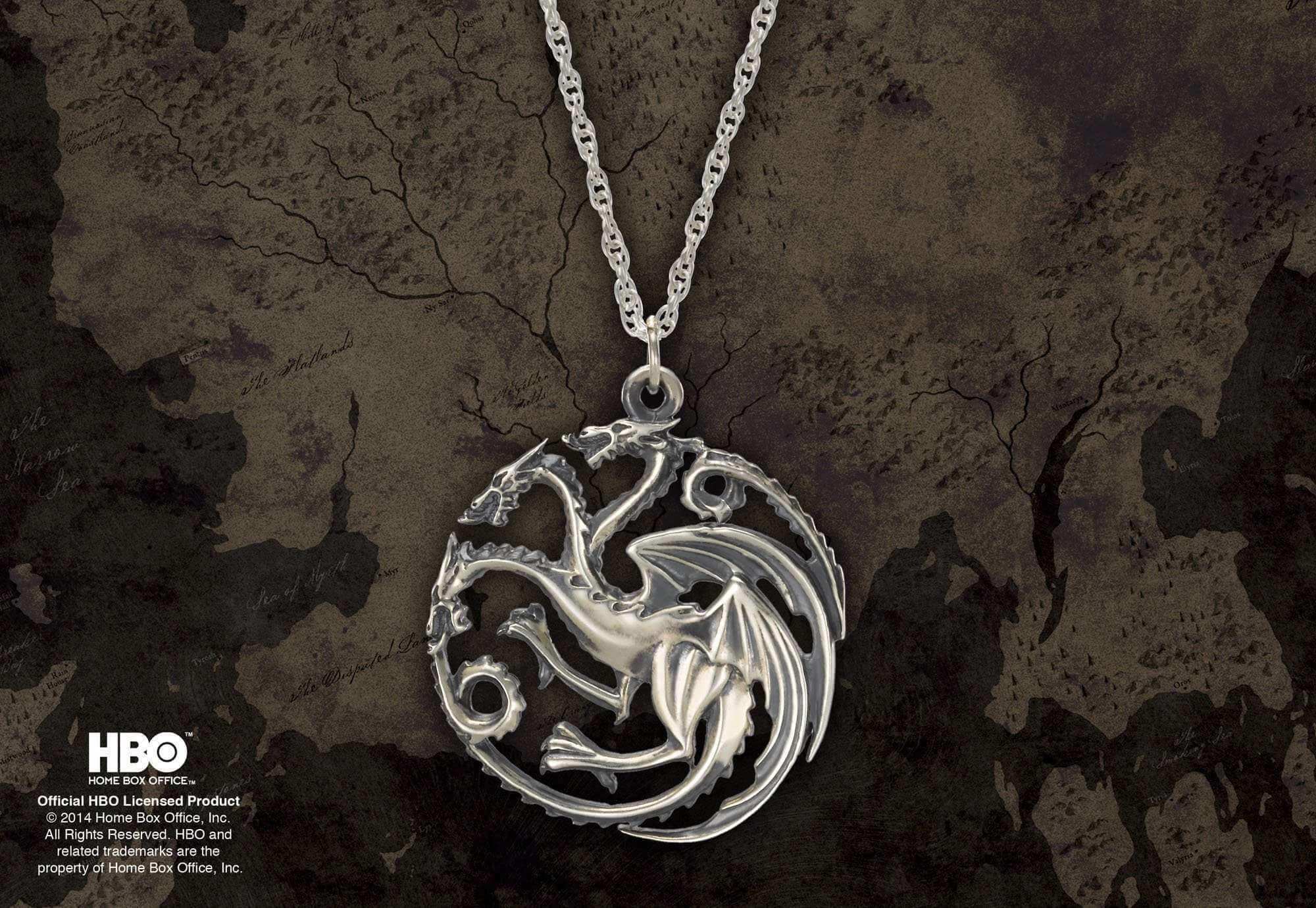 Targaryen Pendant Sterling Silver - Olleke Wizarding Shop Amsterdam Brugge London