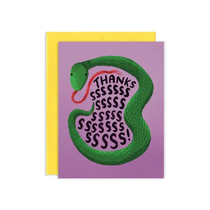 Thankssss Snake Card - Olleke Wizarding Shop Amsterdam Brugge London