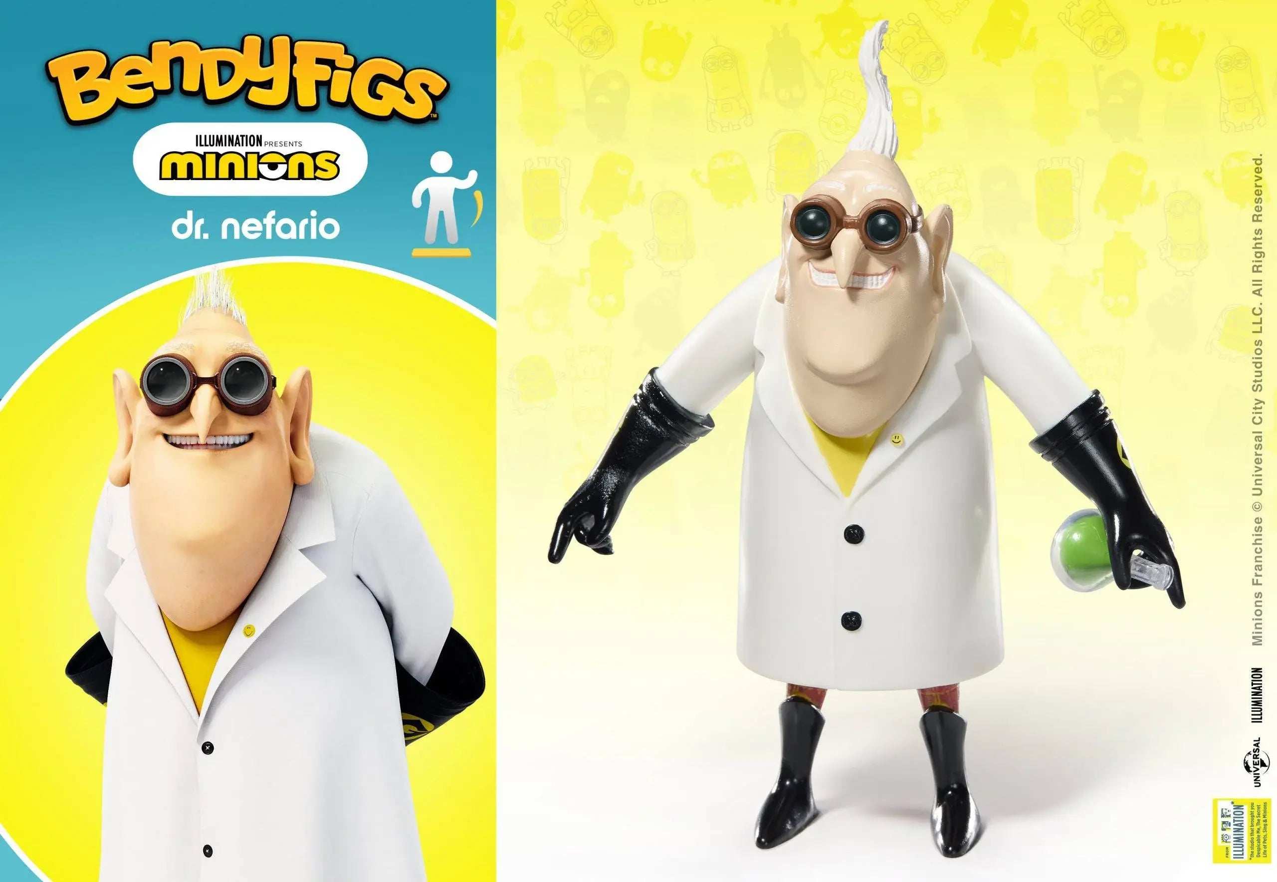 Minions Bendyfigs Bendable Figure Dr. Nefario - Olleke Wizarding Shop Amsterdam Brugge London