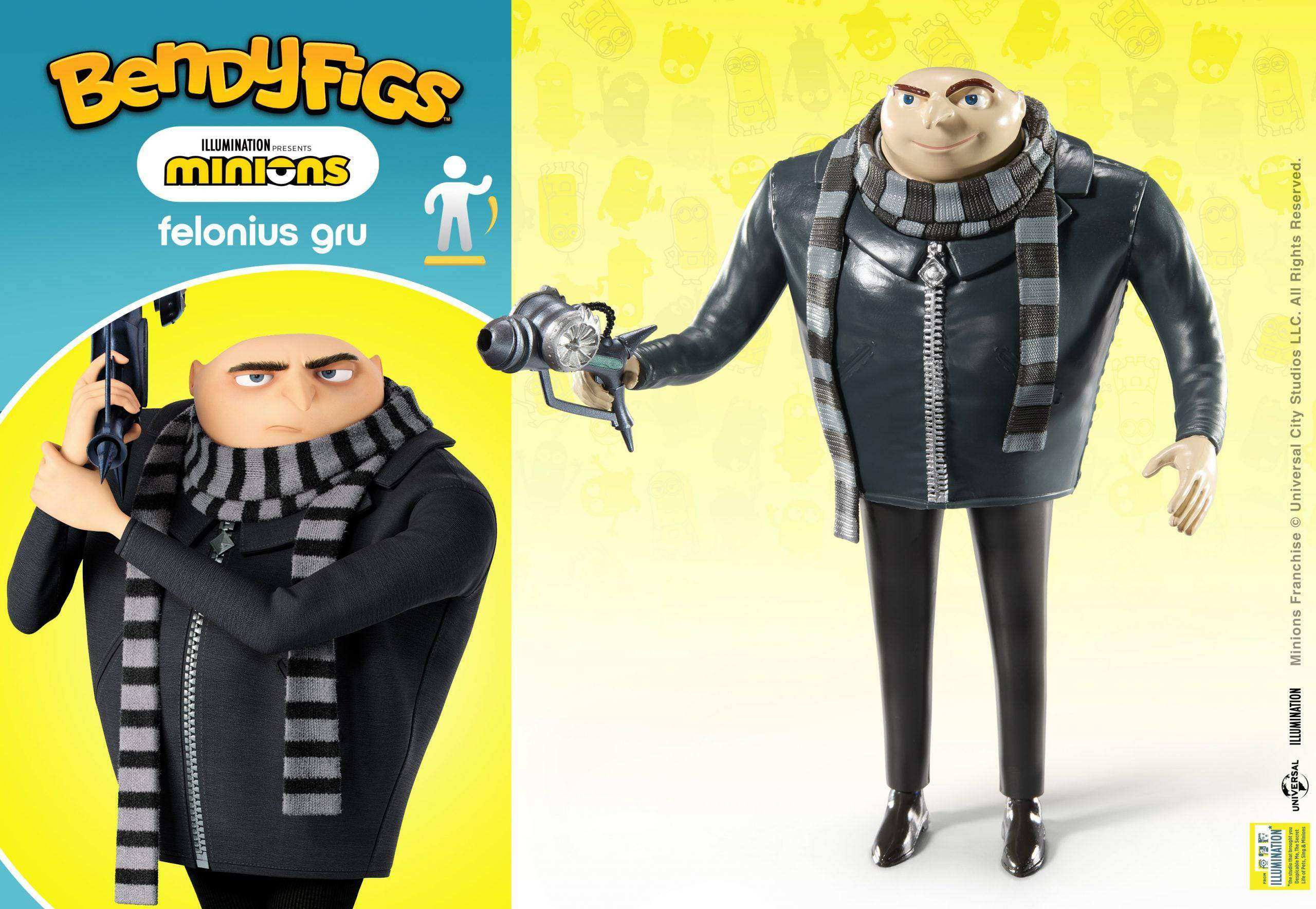 Minions Bendyfigs Bendable Figure Gru - Olleke Wizarding Shop Amsterdam Brugge London