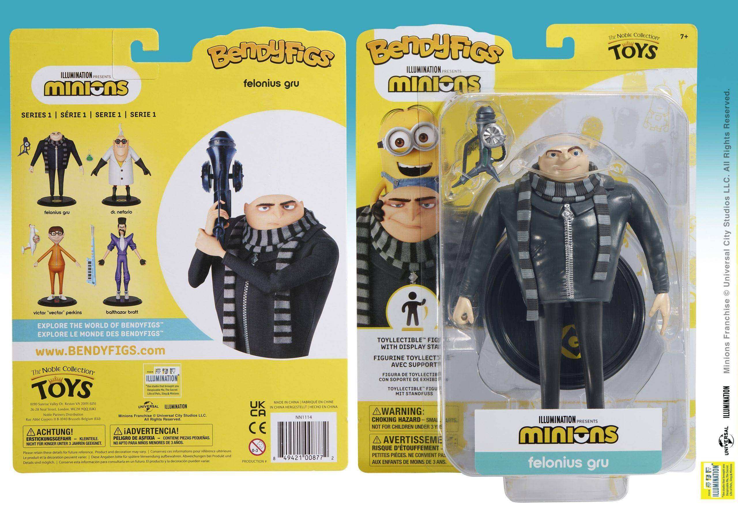 Minions Bendyfigs Bendable Figure Gru - Olleke Wizarding Shop Amsterdam Brugge London