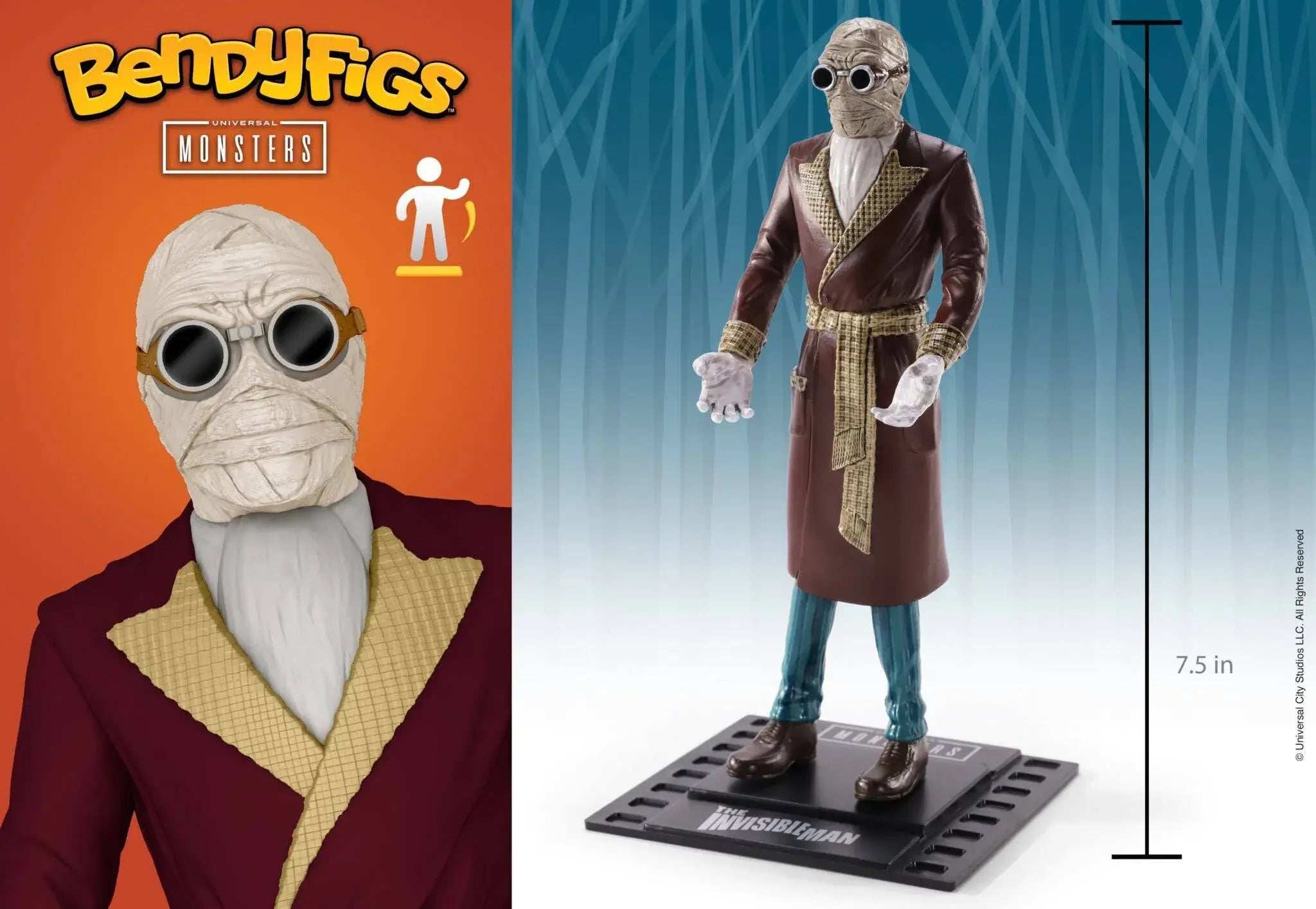 Universal Bendyfigs Bendable Figure Invisible Man - Olleke Wizarding Shop Amsterdam Brugge London