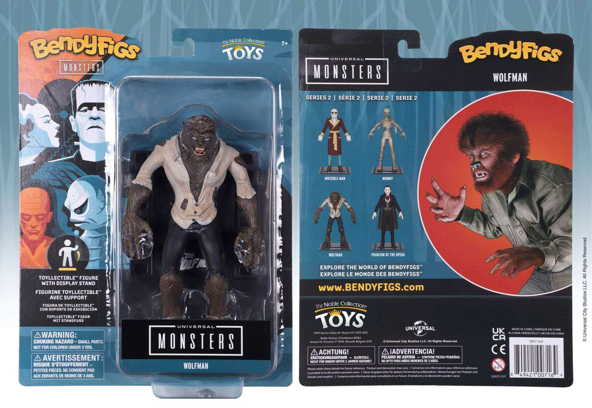 Universal Bendyfigs Bendable Figure Wolfman - Olleke Wizarding Shop Amsterdam Brugge London