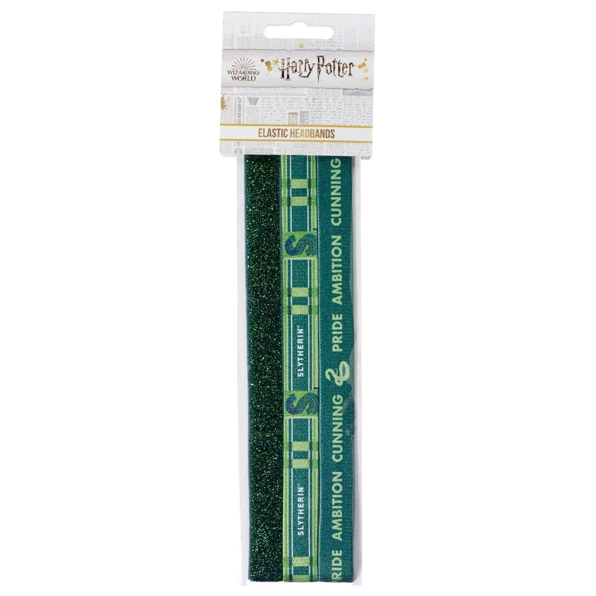Harry Potter Slytherin Elastic Headband Set - Olleke Wizarding Shop Amsterdam