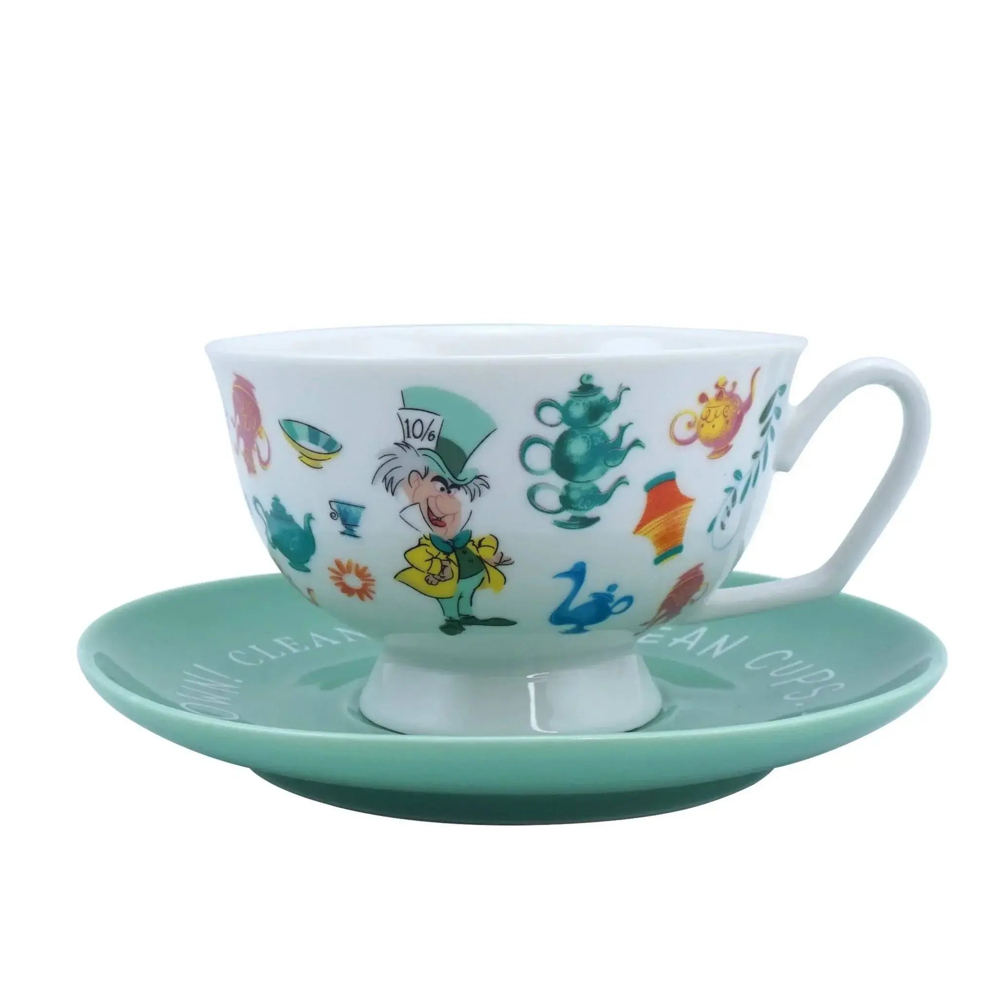 Alice in Wonderland Cup & Saucer Set - Olleke Wizarding Shop Amsterdam