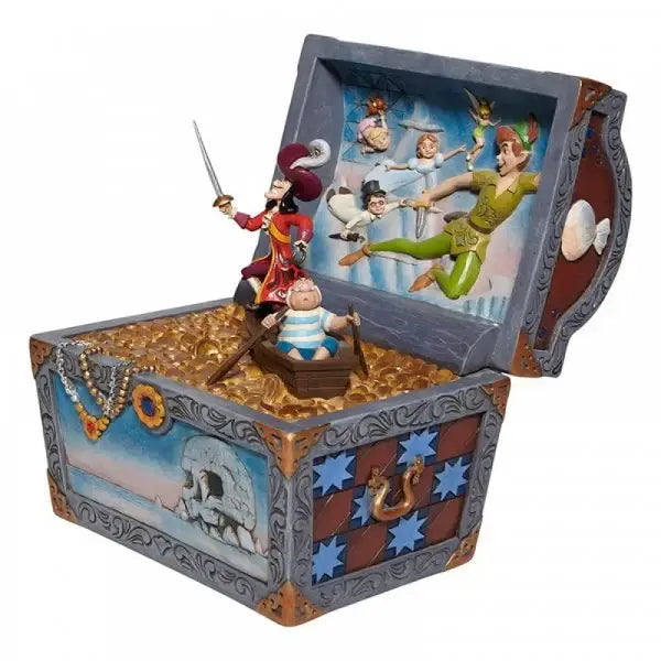 Treasure strewn Tableau - Peter Pan Flying Scene Figurine - Olleke Wizarding Shop Amsterdam