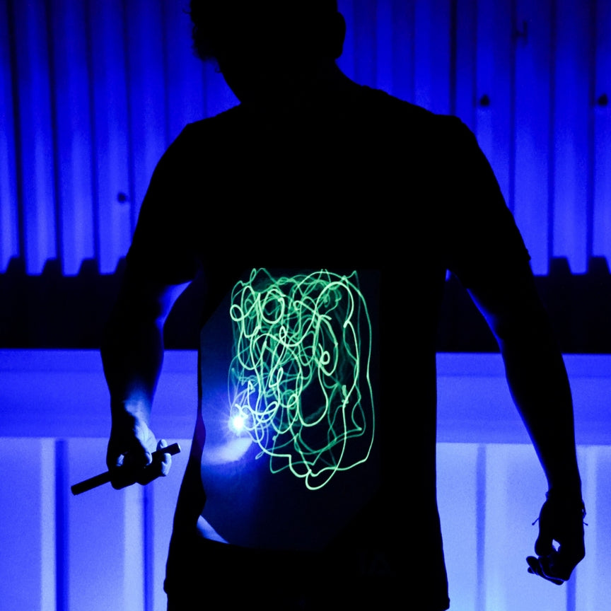 Interact Glow T-Shirts - Black/Green - Olleke Wizarding Shop Amsterdam