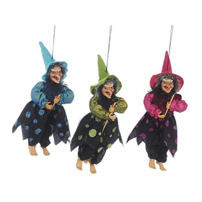 Witch on broom flying - Olleke Wizarding Shop Amsterdam